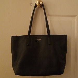 Kate Spade Black Leather Tote